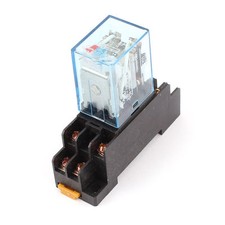 LY2NJ DC 12V Coil Power Relay 10A DPDT with PTF08A Socket Base✦Kd Relay price