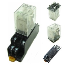 DC 12V Coil Power Relay 12A DPDT LY2NJ 8 Pin Plug in + Din Rail Socket Base Relay price