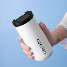 Coffee Mug Stainless Steel 500ML Insulated Flask White  (NEW in Box) -US Seller Mug price