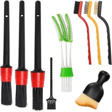 Auto Car Detailing Brush Set Interior Cleaning Kit Includes 3 Colorful Dashboard Care price