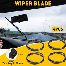 4PCS Universal 28" Car Bus Silicone Frameless Windshield Wiper Blade Refill Universal Wipers price