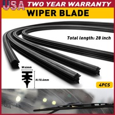 4pcs Universal 28" Car Bus Silicone Frameless Windshield Wiper Blade Refills Universal Wipers price