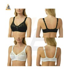 FIRM CONTROL NON WIRED NON PADDED SATIN SOFT CUP BRA SIZES 34-38 CUPS B C D DD E Bra price
