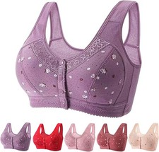 Bras for Women Lisa Charm Daisy Bras Front Snaps Comfortable Full Coverage Bras* Bra price