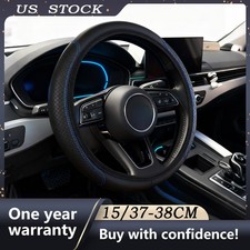 Car Steering Wheel Cover,15/37-38CM Black Universal Microfiber Leather Covers Steering Wheel Cover price