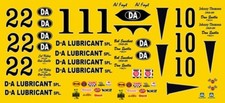#1 AJ Foyt DA Lubricants Indy 500 1964 1/32nd  Scale Slot Car  Decals Car Lubricants price