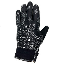 Black & White Paisley Motorcycle Gloves Motorcycle Gloves price