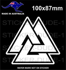 ASATRU VALKNUT STICKER NORSE VIKING PROTECTION RUNES TALISMAN MYTHOLOGY Mythology price