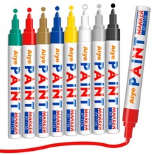 8 Colors Paint Marker Pen Waterproof Oil Markers Pens for Car Tyres Metal Car Paints price