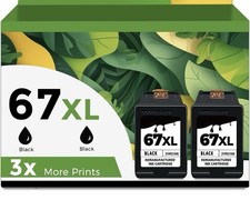 67 XL Compatible Ink Cartridges, 2-pack, Black READ FULL DESCRIPTION! Compatible Cartridge price