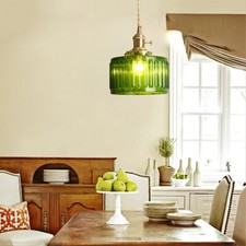 Vintage Green Glass Pendant Light Retro Chandelier Hanging Light Ceiling Lamp US Pendant Light price