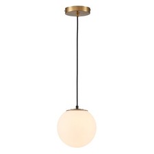 Metallic Brass Ceiling Pendant Light Fixture Globe (LED Bulb Included) Pendant Light price