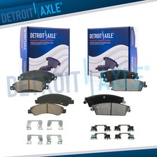 Front + Rear Ceramic Brake Pads Hardware for Escalade Avalanche Silverado Tahoe Brakes price