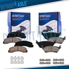 Front and Rear Ceramic Brake Pads with Hardware Kit for 2012  - 2020 Ford F-150 Brakes price