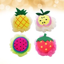 4 Pcs Shower Loofah Gloves Body Scrubber Bath Sponge Mesh Pouf Large Ball Pouf price