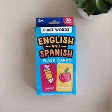 English and Spanish Flash Cards: First or Sight Words - Ages 3+ NEW! Foreign Language Cards price
