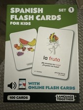 Language Together Spanish Flash Cards For Kids Foreign Language Cards price