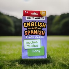 English and Spanish Flash Cards: First or Sight Words - Ages 3+ NEW! Foreign Language Cards price