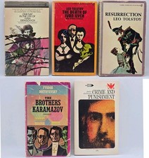 Russian Literature Vintage Paperback Lot Dostoevsky Tolstoy Solzhenitsyn Signet Russian Literature price