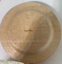 NATURAL BAMBOO 11" Round PLATES Disposable TABLEWARE Disposable Tableware price