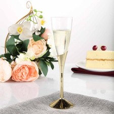 5-Ounces Champagne FLUTES Favor Holders Wedding Glasses Disposable Tableware Disposable Tableware price