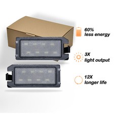 2x LED License Plate Light Lamp For Jeep Grand Cherokee 2014-22 Compass Patriot LED Lamps price