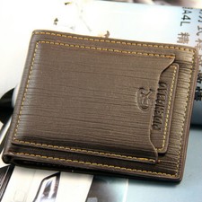 Fashion Men's Bifold Leather Wallet ID Credit Card Holder Billfold Purse Clutch Men's Card Holder price
