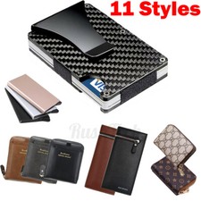 Men's Wallet RFID Blocking Slim Money Clip Credit ID Card Holder Thin Minimalist Men's Card Holder price