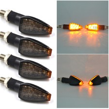 4Pcs Motorcycle Motorbike Smoke 14 LED Turn Signal Amber Lights Lamp Indicators Motorcycle Lights price