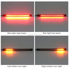 2Pcs 8" Motorcycle 48 LED Integrated Brake Stop Turn Signal Tail Light Strip Bar Motorcycle Lights price