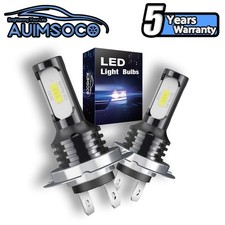 2x H7 LED Headlight Bulb Kit High Low Beam 80000LM Super Bright 6500K White Headlight Bulb price