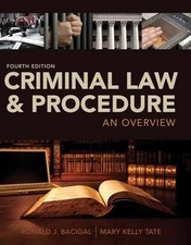 Criminal Law and Procedure: An - Paperback, by Bacigal Ronald; Tate - Very Good Criminal Law price