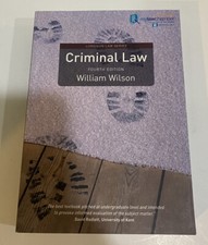 Criminal Law: Uk Edition Fourth Edition 4 E by Wilson William Criminal Law price