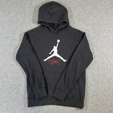 Jordan Boys Flight Jumpman Hoodie Black Sweatshirt Youth Large L 12-13 Pullover Boys' Sweatshirt price