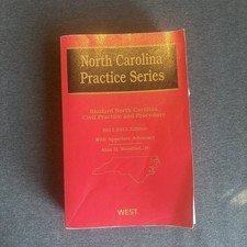 North Carolina Practice Series Text Book 2012-2013 Edition Appellate Advocacy Civil Service Law price