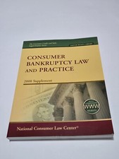 Consumer Bankruptcy Law and Pratice 2008 Supplement Law Book NCLC Henry J Sommer Enforcement and Bankruptcy Law price