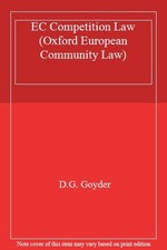 EC Competition Law (Oxford European Community Law Series) By Dan Competition Law price