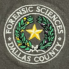 Vintage Forensic Sciences Dallas County Academy Issued Short Sleeve T-Shirt Forensic Sciences price