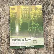 Cengage Learning Business Law: Select Text and Cases 13e PB by Clarkson Commercial Law price