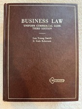 Business Law: Uniform Commercial Code 3rd Edition Hardcover 1971 Smith Roberson Commercial Law price