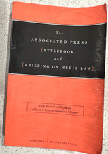The Associated Press Stylebook And Briefing On Media Law 2009 Paperback Br New Press - Publishing Law price