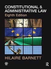 Constitutional & Administrative Law, Barnett, Hilaire, Used; Very Good Book Administrative Law price