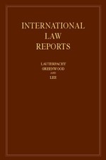 International Law Reports: Volume 162 (International Law Reports International Law price