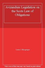 Avizandum Legislation on the Scots Law of Obligations. 978190496 Law of Obligations price