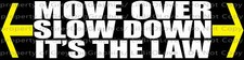 Move Over Slow Down It's The Law Vinyl Decal Sticker Construction Safety Arrows IT Law price
