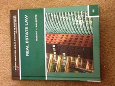 Real Estate Law (South-Western - Hardcover, by Aalberts Robert J. - Very Good Real Estate Law price