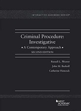 Criminal Procedure: - Paperback, by Weaver Russell; Burkoff - Very Good Criminal Procedure Law price