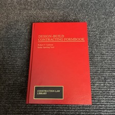 Design-Build Contracting Formbook by Cushman & Taub Hardcover Construction Law Zoning - Construction - Tender Law price