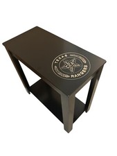 Texas Rangers Company Law Enforcement Emblem End Table Black Night Stand Company Law price