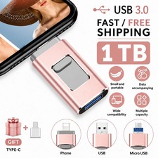 4 IN 1 USB 3.0 Flash Drive Memory Photo Stick for iPhone Android Type C Flash Drives price